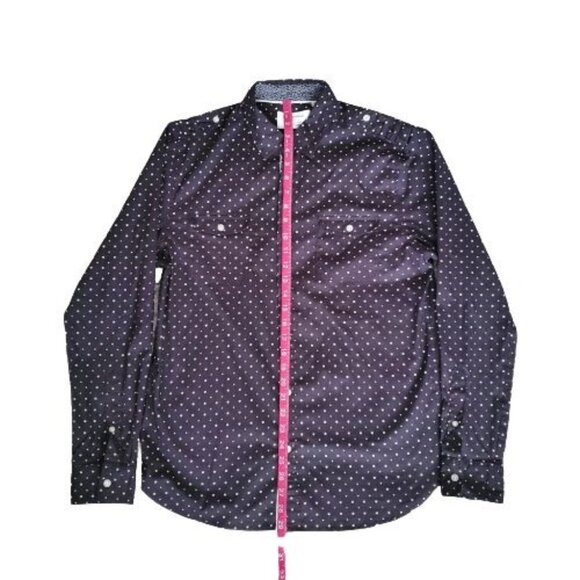 Paper Denim & Cloth Men's Polka Dot Stretch Fabric Slim Casual Shirt Size Medium - Picture 8 of 8
